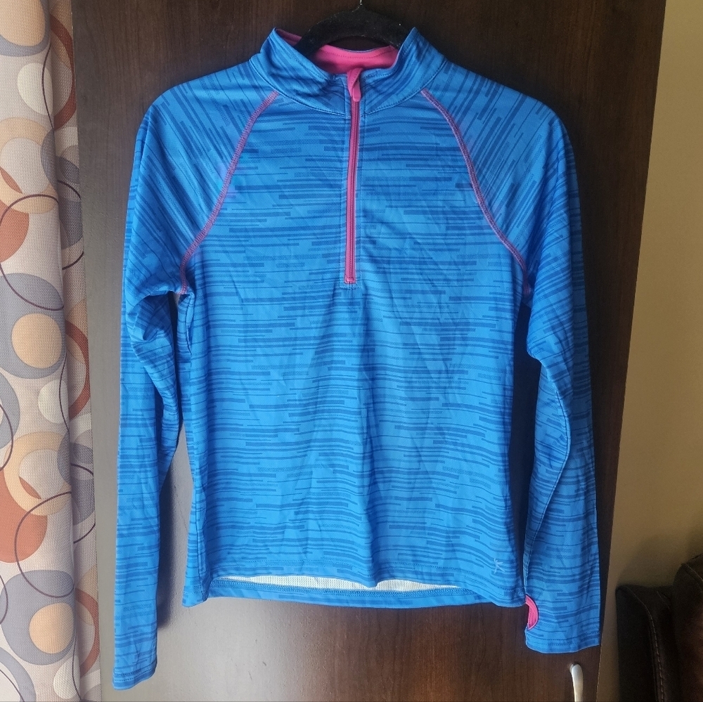 Danskin Blue and Pink Activewear Top